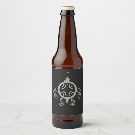 Zee schroefblokken bier etiket (Voorkant)