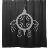 Zee schroefblokken douchegordijn (Voorkant)