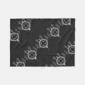 Zee schroefblokken fleece deken (Voorkant (Horizontaal))