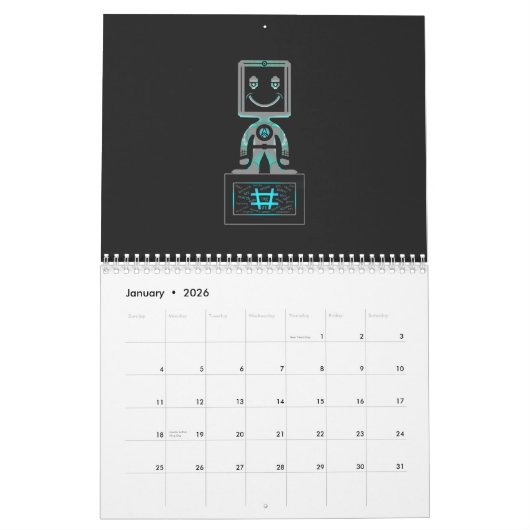 Zee schroefblokken kalender (Jan 2026)