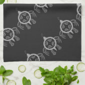 Zee schroefblokken theedoek (Gevouwen)