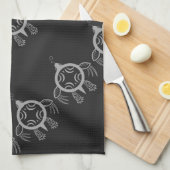 Zee schroefblokken theedoek (Quarter Fold)