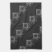 Zee schroefblokken theedoek (Verticaal)