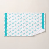 Zee Schroefkamer Blauwgroen Witte handdoek (Handdoek)