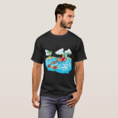Zee Schroefschildpad met kerstkerstmis T-shirt (Voorkant volledig)