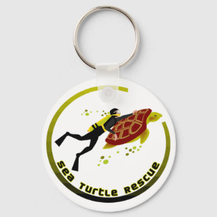 Zee Schroefschildpad Sleutelhanger