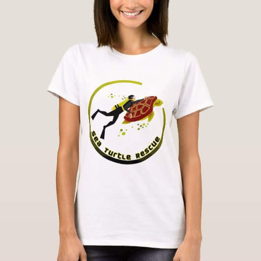 Zee Schroefschildpad T-shirt (Voorkant)