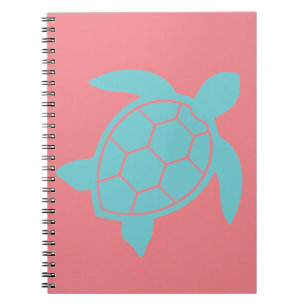 Zee Schrootschildpad in Ocean Seafoam Green Blue Notitieboek