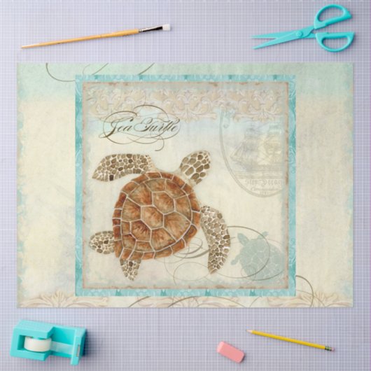 Zee Schrootte Waterverf Ephemera Script Decoupage Tissuepapier (Craft)
