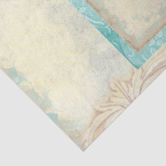 Zee Schrootte Waterverf Ephemera Script Decoupage Tissuepapier (Detail)