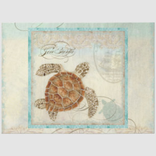 Zee Schrootte Waterverf Ephemera Script Decoupage Tissuepapier