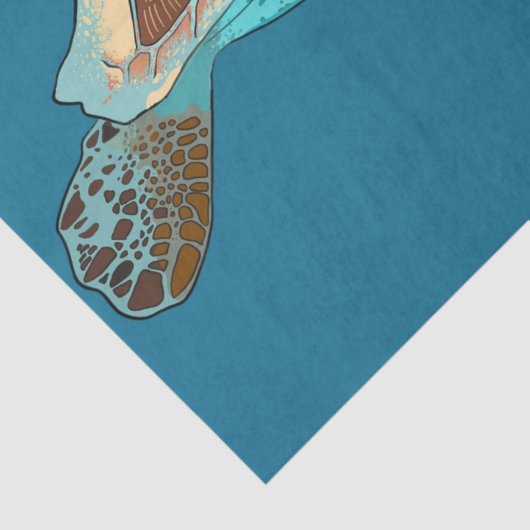 Zee Schudkafschilfering Kunstdeklappapier Tissuepapier (Detail)