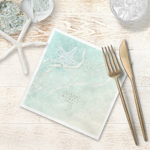 Zee Schuim Beach Wedding Starfish ID837 Servet