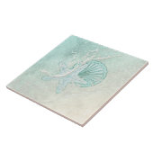 Zee Schuim Beach Wedding Starfish ID837 Tegeltje (Zijkant)