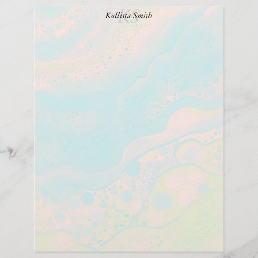 Zee schuim briefhoofd (Voorkant)