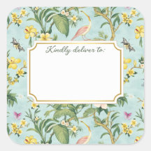 Zee-schuim Chinoiserie Vogels & Bloesems