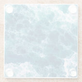 Zee schuim glazen onderzetter (Achterkant)