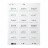 Zee schuim golven retouradres etiket (Full Sheet)