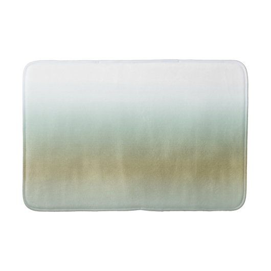 Zee schuim goud wit elegant strand modern kust badmat (Voorkant)