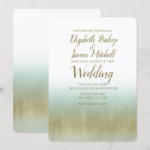 Zee Schuim Goud Wit Elegant Strand Moderne Trouwda