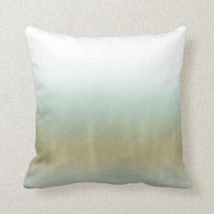 Zee Schuim Goud Wit Elegante Strand Moderne Trouwd Kussen