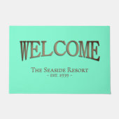 Zee Schuim Green Welcome Mat (Voorkant)