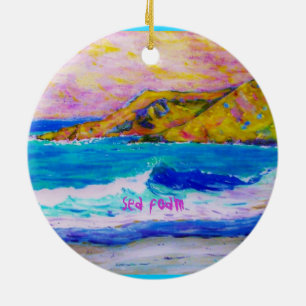 zee schuim keramisch ornament