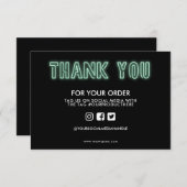 Zee Schuim Neon Licht Bedankt Media Inzetstuk (Voorkant / Achterkant)