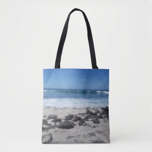 Zee Schuim Ocean Lava Beach Tote Bag (Voorkant)