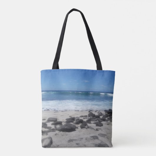Zee Schuim Ocean Lava Beach Tote Bag (Achterkant)