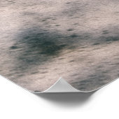 Zee schuim op zand poster (Hoek)