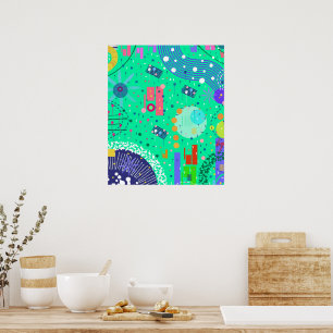 Zee Schuim Zomer: Abstracte Kunst  Poster