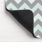 zee schuimblauwe zigzag patroon muismat (Hoek)