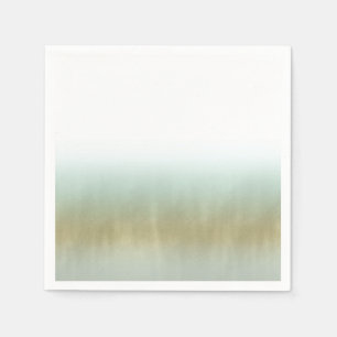 Zee schuimgoud - Elegant strand Modern Weddenschap Servet