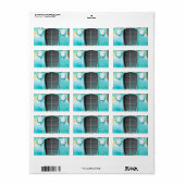  zee schuimgroene auto etiket (Full Sheet)