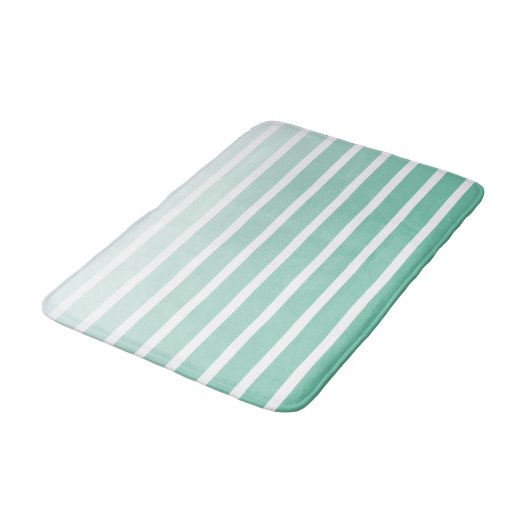 Zee Schuimgroene streep Shades Badmat (Gekanteld)