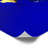 Zee schuimgroene violette blauw mantel poster (Hoek)