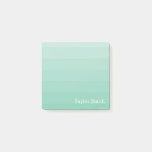 Zee schuimhoeden van groene stripes post-it® notes