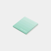 Zee schuimhoeden van groene stripes post-it® notes (Schuin)