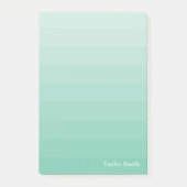 Zee schuimhoeden van groene stripes post-it® notes (Voorkant)