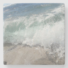 Zee Schuimoceaangolven Stenen Onderzetter