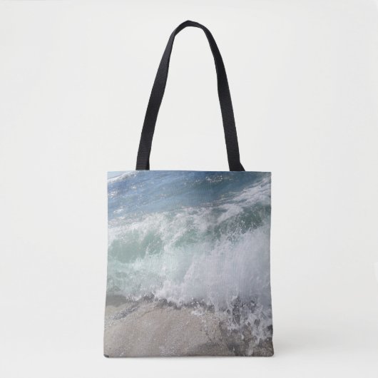 Zee Schuimoceaangolven Tote Bag (Voorkant)