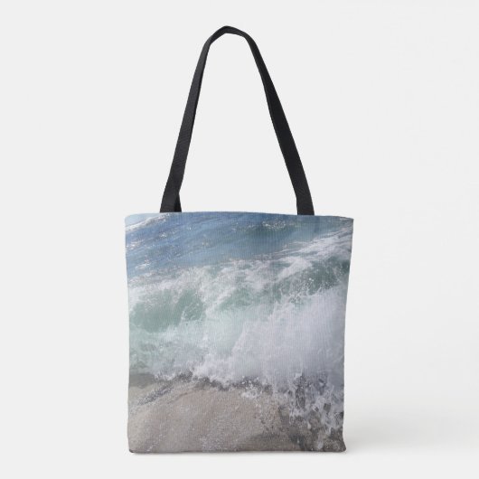 Zee Schuimoceaangolven Tote Bag (Achterkant)