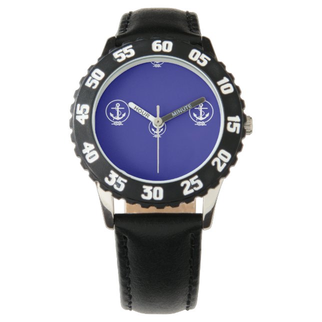 Zee scoutvlag horloge (Voorkant)