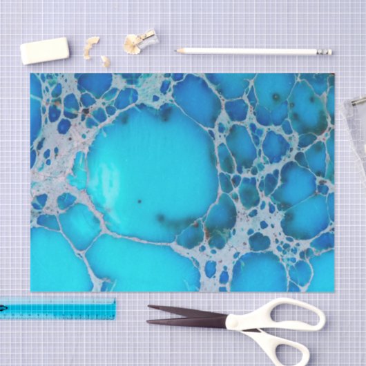 Zee Sediment Jasper Tropical Ocean Blue Tissuepapier (Craft)