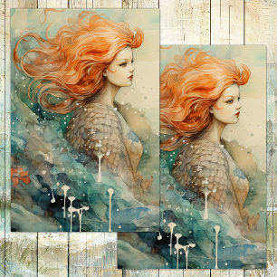 ZEE SERENE DECOUPAGE MEERJUFFROUW TISSUEPAPIER
