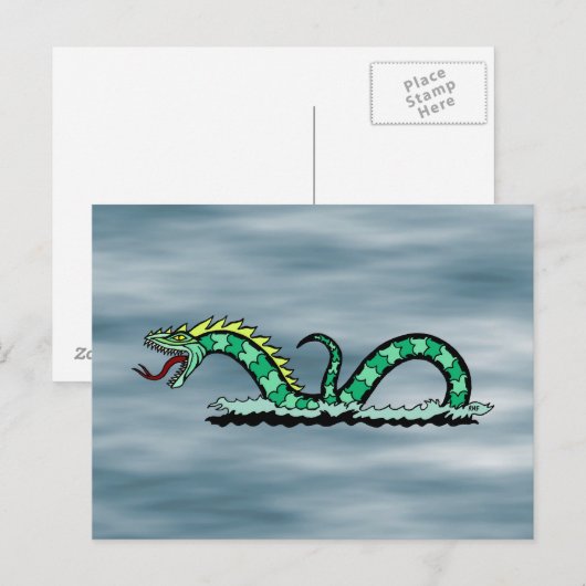 Zee Serpent Briefkaart (Voorkant / Achterkant)