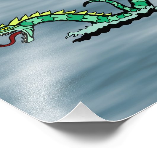 Zee Serpent Foto Afdruk (Hoek)