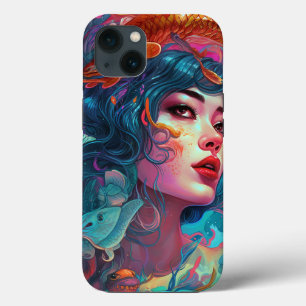 Zee Serpent Hair Lady Fantasy Art Case-Mate iPhone Case