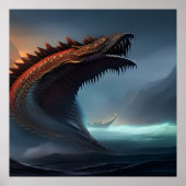 Zee Serpent - Jörmungandr Poster (Voorkant)
